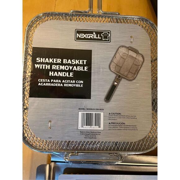 New! Nexgrill Grilling Accessory Lot Steel Brush Scraper Shaker Basket Grill Top - Picture 2 of 7